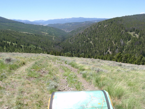 Great Divide Mountain Bike Route (GDMBR), it kind of gets steep ahead.